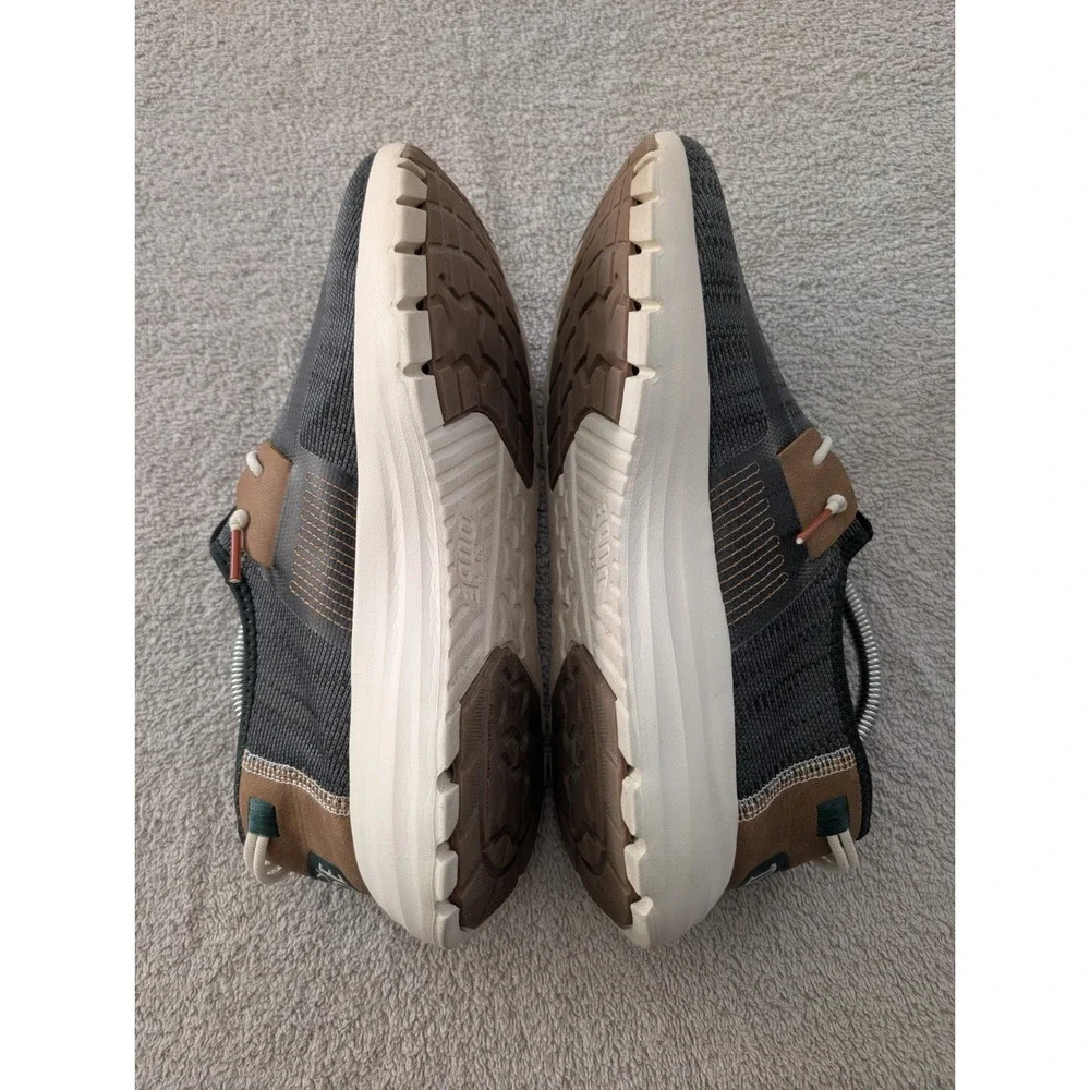 Hey Dude Sirocco Sport Teal With Brown Stripe Unisex Size US W 10 M 8